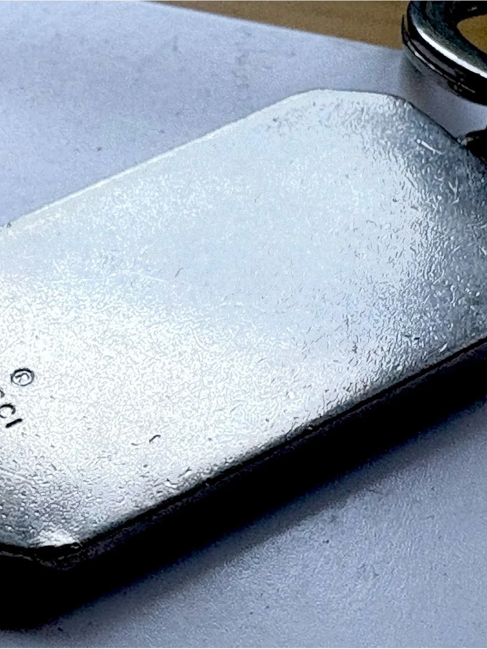 Gucci Silver Metal Key Tag